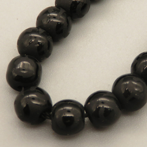 Natural Agate Beads Strands,Round,Frosted,Eyes,Black,6mm,Hole:0.8mm,about 63 pcs/strand,about 22 g/strand,5 strands/package,14.96"(38cm),XBGB05524vbnb-L020