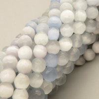 Cat Eye Beads Strands,Round,Faceted,Grey,8mm,Hole:1mm,about 47 pcs/strand,about 36 g/strand,5 strands/package,14.96"(38cm),XBGB05570vbmb-L020