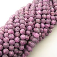 Natural Agate Beads Strands,Round,Purple,6mm,Hole:0.8mm,about 63 pcs/strand,about 22 g/strand,5 strands/package,14.96"(38cm),XBGB05632ablb-L020