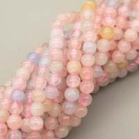 Natural Morganite Beads Strands,Round,Pink,4mm,Hole:0.5mm,about 95 pcs/strand,about 9 g/strand,5 strands/package,14.96"(38cm),XBGB05684aivb-L020