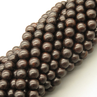 Natural Dalbergia Nigra (Vell.) Benth Beads Strands,Round,Black,4mm,Hole:0.5mm,about 95 pcs/strand,about 9 g/strand,5 strands/package,14.96"(38cm),XBSB00025baka-L020