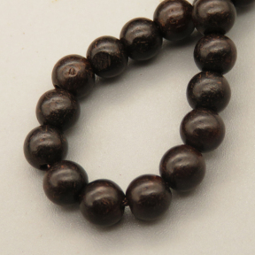 Natural Dalbergia Nigra (Vell.) Benth Beads Strands,Round,Black,4mm,Hole:0.5mm,about 95 pcs/strand,about 9 g/strand,5 strands/package,14.96"(38cm),XBSB00025baka-L020