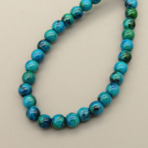 Porcelain Beads Strands,Round,Cyan,Dyed,4mm,Hole:0.5mm,about 95 pcs/strand,about 9 g/strand,5 strands/package,14.96"(38cm),XBC00004baka-L020