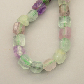 Natural Colorful Fluorite Beads Strands,Bar,Faceted,Cube,Light Green,5x6mm,Hole:0.8mm,about 63 pcs/strand,about 22 g/strand,5 strands/package,14.96"(38cm),XBGB05718ajlv-L020
