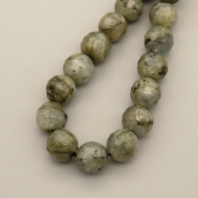 Natural Labradorite Beads Strands,Grade B,Round,Faceted,Grey,6mm,Hole:0.8mm,about 63 pcs/strand,about 22 g/strand,5 strands/package,14.96"(38cm),XBGB05786vhha-L020