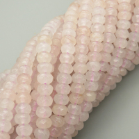 Natural Agate Beads Strands,Abacus Beads,Faceted,White,4x6mm,Hole:0.8mm,about 63 pcs/strand,about 22 g/strand,5 strands/package,14.96"(38cm),XBGB05790bbov-L020