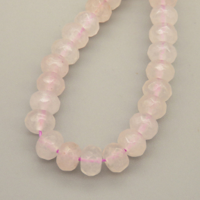 Natural Agate Beads Strands,Abacus Beads,Faceted,White,4x6mm,Hole:0.8mm,about 63 pcs/strand,about 22 g/strand,5 strands/package,14.96"(38cm),XBGB05790bbov-L020