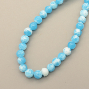 Natural Agate Beads Strands,Round,Sky Blue,Dyed,4mm,Hole:0.8mm,about 95 pcs/strand,about 9 g/strand,5 strands/package,14.96"(38cm),XBGB05824vbmb-L020