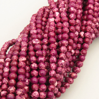 Natural Agate Beads Strands,Round,Dark Purple,Dyed,4mm,Hole:0.8mm,about 95 pcs/strand,about 9 g/strand,5 strands/package,14.96"(38cm),XBGB05828vbmb-L020