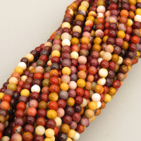 Natural Mookaite Beads Strands,Round,Color Mixing,3mm,Hole:0.8mm,about 126 pcs/strand,about 6 g/strand,5 strands/package,14.96"(38cm),XBGB05862vbnb-L020