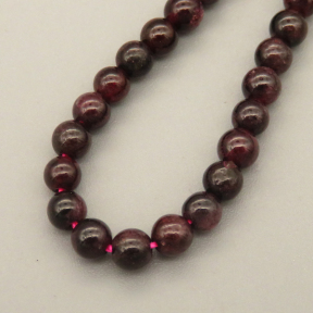 Natural Garnet Beads Strands,Round,Deep Fuchsia,4mm,Hole:0.8mm,about 95 pcs/strand,about 9 g/strand,5 strands/package,14.96"(38cm),XBGB05868bbov-L020