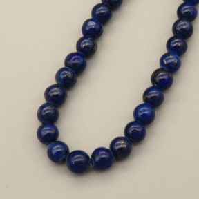 Natural Lapis Lazuli Beads Strands,Round,Royal Blue,4mm,Hole:0.8mm,about 95 pcs/strand,about 9 g/strand,5 strands/package,14.96"(38cm),XBGB05872bhva-L020