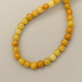 Natural Topaz Jade Beads strands,Round,Natural Yellow,4mm,Hole:0.8mm,about 95 pcs/strand,about 9 g/strand,5 strands/package,14.96"(38cm),XBGB05880ablb-L020