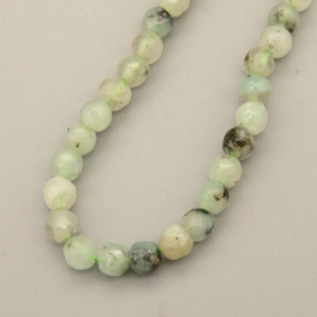 Natural Agate Beads Strands,Round,Faceted,Cyan Green,3mm,Hole:0.8mm,about 126 pcs/strand,about 6 g/strand,5 strands/package,14.96"(38cm),XBGB05930bbml-L020