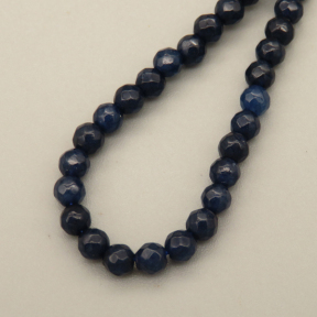 Natural Agate Beads Strands,Round,Faceted,Deep Royal Blue,Dyed,3mm,Hole:0.8mm,about 126 pcs/strand,about 6 g/strand,5 strands/package,14.96"(38cm),XBGB05942bbml-L020