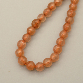Natural Agate Beads Strands,Round,Faceted,Dark Champagne,Dyed,3mm,Hole:0.8mm,about 126 pcs/strand,about 6 g/strand,5 strands/package,14.96"(38cm),XBGB05950bbml-L020