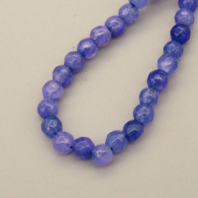 Natural Agate Beads Strands,Round,Faceted,Purple Blue,Dyed,3mm,Hole:0.8mm,about 126 pcs/strand,about 6 g/strand,5 strands/package,14.96"(38cm),XBGB05952bbml-L020