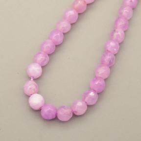 Natural Agate Beads Strands,Round,Faceted,Purple,Dyed,3mm,Hole:0.8mm,about 126 pcs/strand,about 6 g/strand,5 strands/package,14.96"(38cm),XBGB05962bbml-L020