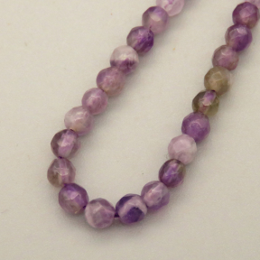 Natural Agate Beads Strands,Round,Faceted,Purple,3mm,Hole:0.8mm,about 126 pcs/strand,about 6 g/strand,5 strands/package,14.96"(38cm)