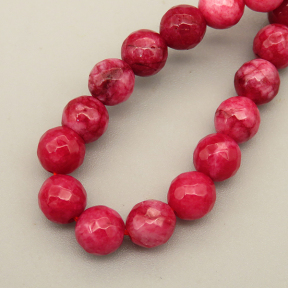 Natural Agate Beads Strands,Round,Faceted,Red Wine,6mm,Hole:0.8mm,about 63 pcs/strand,约 22 g/strand,5 strands/package,14.96"(38cm),XBGB06346ablb-L020