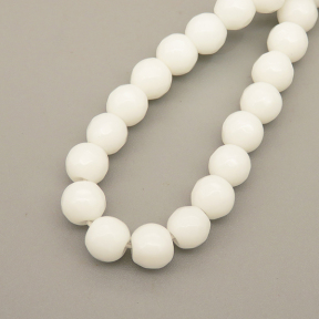 Natural Agate Beads Strands,Round,Faceted,White,6mm,Hole:0.8mm,about 63 pcs/strand,约 22 g/strand,5 strands/package,14.96"(38cm),XBGB06360ablb-L020