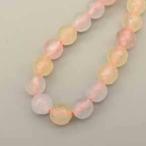 Natural Agate Beads Strands,Round,Faceted,Pastel,8mm,Hole:1mm,about 47 pcs/strand,about 36 g/strand,5 strands/package,14.96"(38cm),XBGB06506vbnb-L020