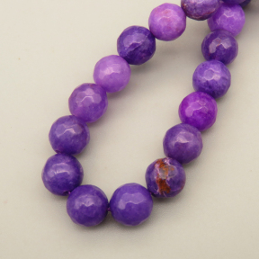 Natural Alabaster Beads Strands,Round,Faceted,Purple,8mm,Hole:1mm,about 47 pcs/strand,about 36 g/strand,5 strands/package,14.96"(38cm),XBGB06516vbnb-L020