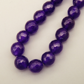Natural Agate Beads Strands,Round,Faceted,Royal Blue,8mm,Hole:1mm,about 47 pcs/strand,about 36 g/strand,5 strands/package,14.96"(38cm),XBGB06526vbnb-L020