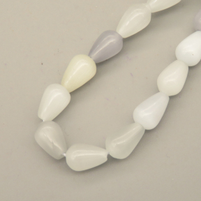 Cat Eye Beads Strands,Water Droplets, Pear Shape,White,6x9mm,Hole:1mm,about 42 pcs/strand,about 55 g/strand,5 strands/package,14.96"(38cm),XBGB06726bhia-L020
