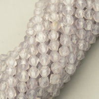 Natural Agate Beads Strands,Star Horn,Faceted,Gray,6mm,Hole:0.8mm,about 63 pcs/strand,about 12 g/strand,5 strands/package,14.96"(38cm),XBGB06820vhha-L020
