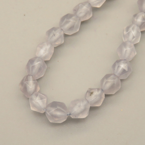 Natural Agate Beads Strands,Star Horn,Faceted,Gray,6mm,Hole:0.8mm,about 63 pcs/strand,about 12 g/strand,5 strands/package,14.96"(38cm),XBGB06820vhha-L020
