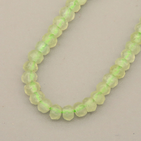 Natural Agate Beads Strands,Abacus Beads,Faceted,Light Green,2x3mm,Hole:0.5mm,about 126 pcs/strand,about 5.5 g/strand,5 strands/package,14.96"(38cm),XBGB06968bhva-L020