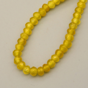 Natural Agate Beads Strands,Abacus Beads,Faceted,Khaki,2x3mm,Hole:0.5mm,about 126 pcs/strand,about 5.5 g/strand,5 strands/package,14.96"(38cm),XBGB07012bhva-L020