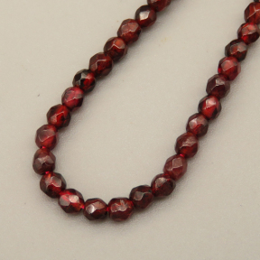 Natural Agate Beads Strands,Round,Faceted,Garnet,3mm,Hole:0.8mm,about 126 pcs/strand,about 6.5 g/strand,5 strands/package,14.96"(38cm),XBGB07022bbov-L020