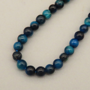 Natural Color Tiger Eye Beads Strands,Round,Dyed,Cyan Blue,3mm,Hole:0.8mm,138 pcs/strand,6 g/strand,5 strands/package,14.96"(38cm),XBGB07138bhva-L020