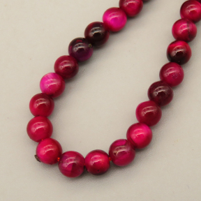 Natural Color Tiger Eye Beads Strands,Round,Dyed,Deep Rose Red Black,4mm,Hole:0.8mm,95 pcs/strand,9 g/strand,5 strands/package,14.96"(38cm),XBGB07244ahjb-L020