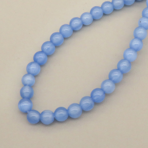 Cat Eye Beads Strands,Round,Purple Blue,4mm,Hole:0.8mm,about 95 pcs/strand,about 9 g/strand,5 strands/package,14.96"(38cm),XBGB07440vbmb-L020