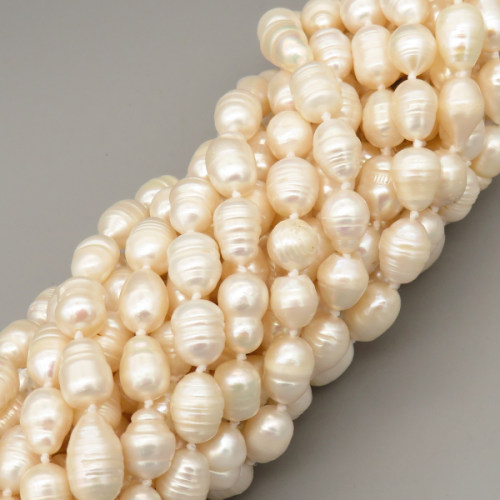 Natural Cultured Freshwater Pearl Beads Strands,Thread Beads,Off White,9mm-10mm,Hole:1.2mm,about 160 pcs/strand,about 50 g/strand,1 strand/package,47.24"(1.2m),XBSP01202blla-L020,40008