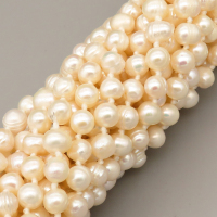 Natural Cultured Freshwater Pearl Beads Strands,Thread Punch (Straight),Off White,7mm-8mm,Hole:1.2mm,about 150 pcs/strand,about 36 g/strand,1 strand/package,47.24"(1.2m),XBSP01206vkla-L020