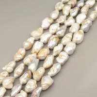 Natural Baroque Pearl Keshi Pearl Beads Strands,Cultured Freshwater Pearl Beads Strands,Random Particles,Silvery White,12x21x10mm-17x24x13mm,Hole:1.2mm,about 17 pcs/strand,about 250 g/strand,100 g/package,14.96"(38cm),XBSP01222hbab-L020
