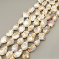 Natural Baroque Pearl Keshi Pearl Beads Strands,Cultured Freshwater Pearl Beads Strands,Random Particles,Off White,14x19x35mm-13x17x19mm,Hole:1.5mm,about 18 pcs/strand,about 300 g/strand,100 g/package,14.17"(36cm),XBSP01236hbab-L020
