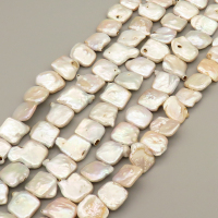 Natural Baroque Pearl Keshi Pearl Beads Strands,Cultured Freshwater Pearl Beads Strands,Square Shape,Off White,5x14mm-4x12mm,Hole:1.5mm,about 33 pcs/strand,about 95 g/strand,100 g/package,14.17"(36cm),XBSP01258hbab-L020