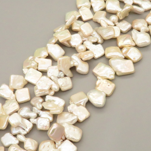 Natural Baroque Pearl Keshi Pearl Beads Strands,Cultured Freshwater Pearl Beads Strands,Side Perforated Squares,Off White,4x12mm,Hole:1.2mm,about 60 pcs/strand,about 80 g/strand,100 g/package,14.17"(36cm),XBSP01262hbab-L020