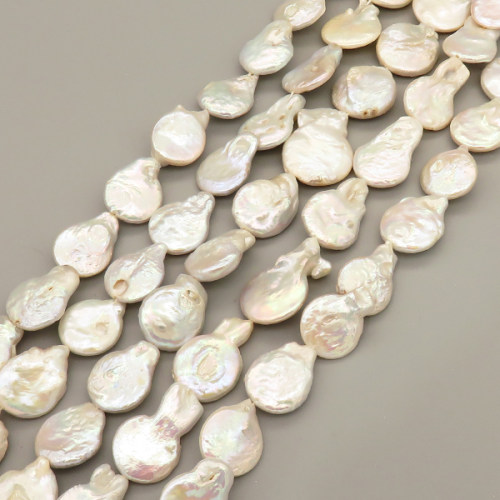 Natural Baroque Pearl Keshi Pearl Beads Strands,Cultured Freshwater Pearl Beads Strands,Pear-Shaped Pieces Follow the Shape,Off White,5x18x24mm-5x16x21mm,Hole:1.5mm,about 19 pcs/strand,about 190 g/strand,100 g/package,14.17"(36cm),XBSP01272hbab-L020