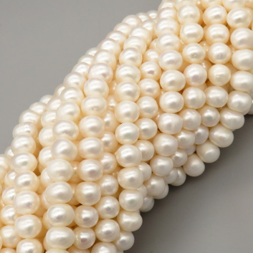 Natural Cultured Freshwater Pearl Beads Strands,Punch Pin,Grade A,Off White,9mm-10mm,Hole:1.2mm,about 55 pcs/strand,about 55 g/strand,1 strand/package,14.17"(36cm),XBSP01326vkla-L020,16790