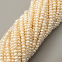 Natural Cultured Freshwater Pearl Beads Strands,Semicircle,Off White,,4mm-5mm,Hole: 1mm,about 123 pcs/strand,about 15 g/strand,1 strand/package,14.17"(36cm),XBSP01344vhnv-L020,5675
