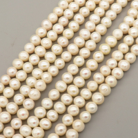 Natural Cultured Freshwater Pearl Beads Strands,Thread Punch,Off White,,8mm-9mm,Hole: 1.2mm,about 52 pcs/strand,about 40 g/strand,1 strand/package,14.17"(36cm),XBSP01360biib-L020,25670