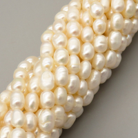 Natural Cultured Freshwater Pearl Beads Strands,Thread Beads,Off White,,6mm-6.5mm,Hole: 1mm,about 52 pcs/strand,about 20 g/strand,1 strand/package,14.17"(36cm),XBSP01382bhia-L020,6235