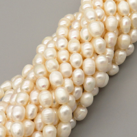 Natural Cultured Freshwater Pearl Beads Strands,Thread Punch,Off White,,8mm-9mm,Hole: 1.2mm,about 37 pcs/strand,about 40 g/strand,1 strand/package,14.17"(36cm),XBSP01414aivb-L020,9645