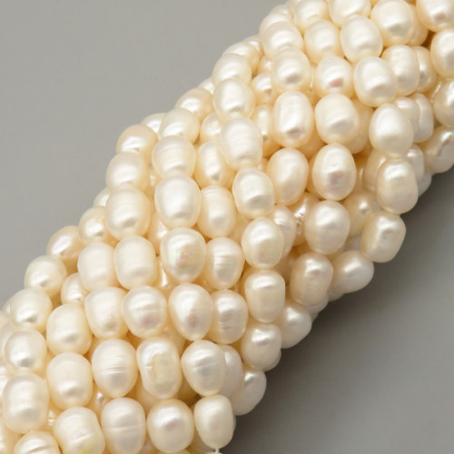 Natural Cultured Freshwater Pearl Beads Strands,Thread Beads,Off White,,8mm-9mm,Hole: 1.2mm,about 39 pcs/strand,about 40 g/strand,1 strand/package,14.17"(36cm),XBSP01420vhov-L020,11480